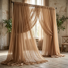 Chiffon Drapery Panel in Taupe 1183 - drapery view 5