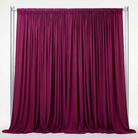 Interlock (Stretch) Drapery Panel in Magenta 1825 - fabric view 2