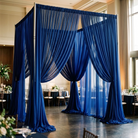 Chiffon Drapery Panel in Royal/Lush 1150 - drapery view 6