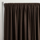 Interlock (Stretch) Drapery Panel in Brown/D 1268 - hanging drapery