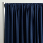 Interlock (Stretch) Drapery Panel in Navy 1245 - hanging drapery