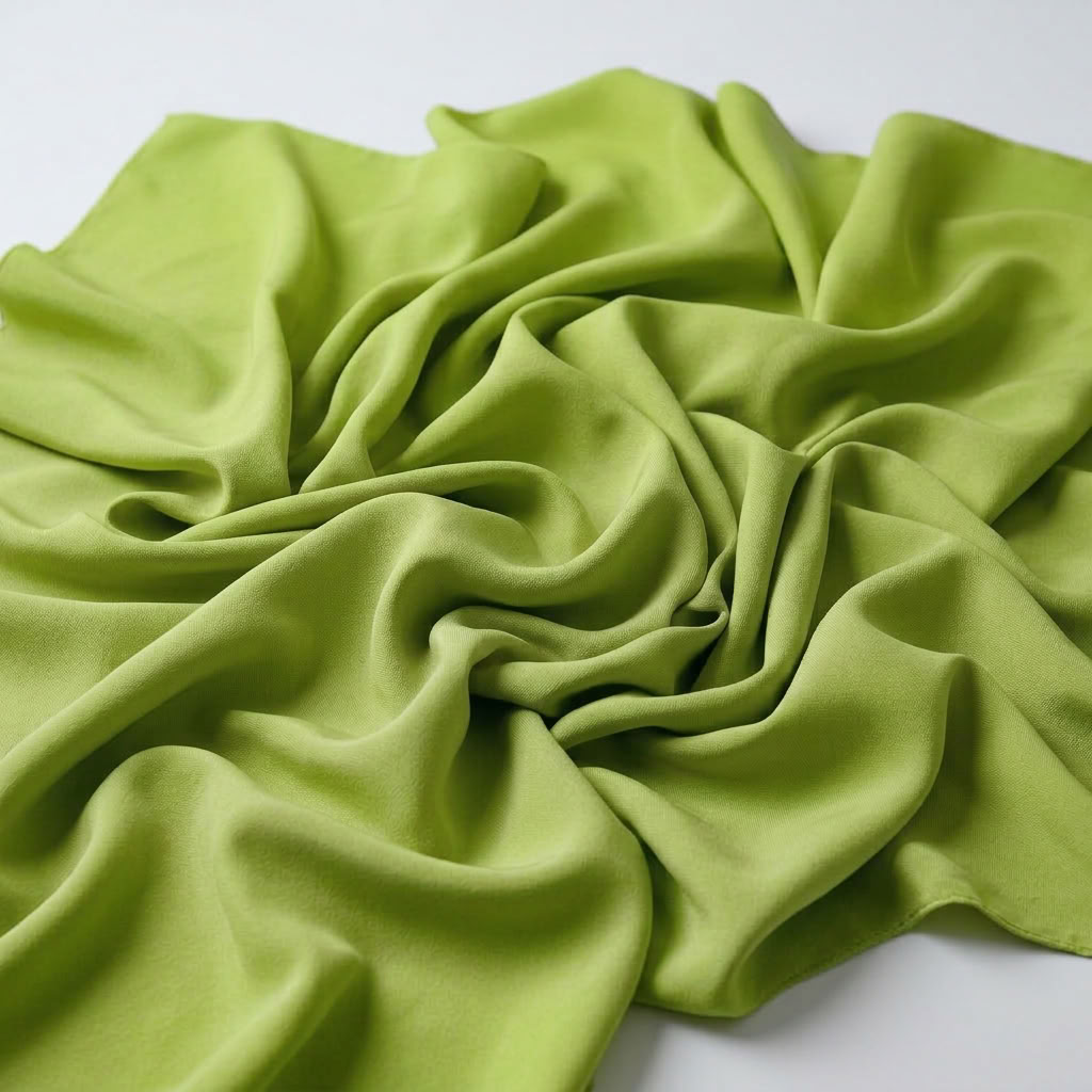 Interlock (Stretch) Drapery Panel in Lime 1203 - fabric detail 1