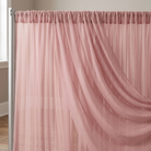 Chiffon Drapery Panel in Rose/Powder 318 - drapery view 6