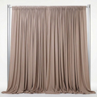 Interlock (Stretch) Drapery Panel in Taupe/D 1184 - fabric view 2