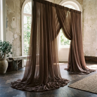 Chiffon Drapery Panel in Taupe/D 1184 - drapery view 5