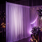 Chiffon Drapery Panel in Lilac 1174 - drapery view 2