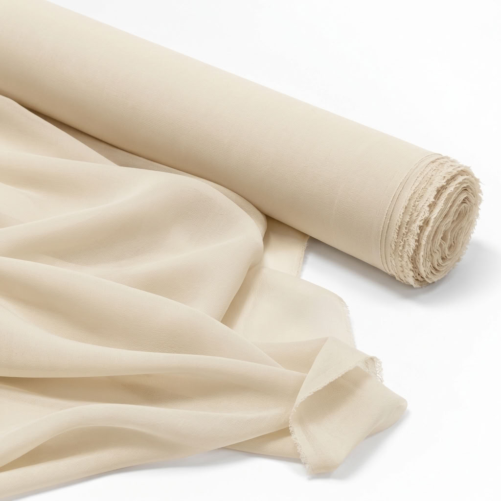 Chiffon wholesale fabric in Beige 9940 - fabric roll