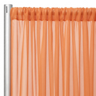 Chiffon Drapery Panel in Orange 1406 - hanging panel