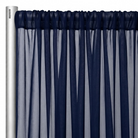 Chiffon Drapery Panel in Navy 1240 - hanging panel