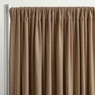 Interlock (Stretch) Drapery Panel in Mocha 1772 - hanging drapery