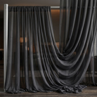 Chiffon Drapery Panel in Gray 1665 - drapery view 4