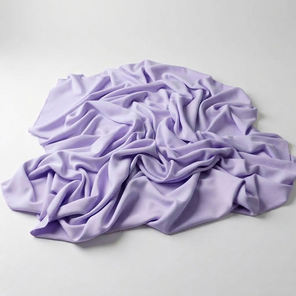 Interlock (Stretch) Drapery Panel in Lilac 1172 - fabric detail 2
