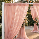 Chiffon Drapery Panel in Blush 4124 - drapery view 8
