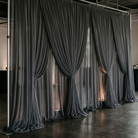 Chiffon Drapery Panel in Gray 1665 - drapery view 3