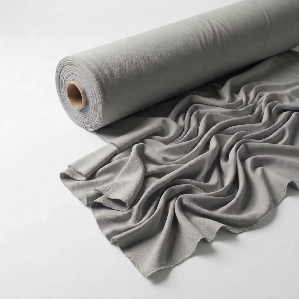 Interlock (Stretch) Wholesale Fabric in Gray 3217 - fabric roll