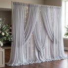Chiffon Drapery Panel in Silver 0065 - drapery view 6