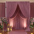 Chiffon Drapery Panel in Mauve 1271 - drapery view 3