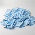 Interlock (Stretch) Wholesale Fabric in Baby/Blue 1121 - piled fabric view