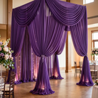 Chiffon Drapery Panel in Purple 1258 - drapery view 2