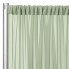 Chiffon Drapery Panel in Sage 1152 - hanging panel