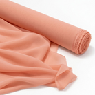 Chiffon Drapery Panel in Peach 4122 - fabric roll