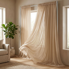 Chiffon Drapery Panel in Beige 9940 - drapery view 5