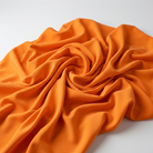 Interlock (Stretch) Drapery Panel in Tangerine 1408 - fabric detail 1