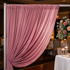 Chiffon Drapery Panel in Rose 1006 - drapery view 8