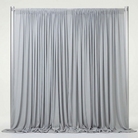 Interlock (Stretch) Drapery Panel in Silver 1302 - fabric view 2