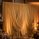Chiffon Drapery Panel in Gold 1187 - drapery view 5