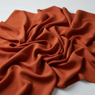 Interlock (Stretch) Drapery Panel in Rust 8150 - fabric detail 1
