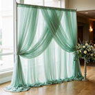 Chiffon Drapery Panel in Mint 1765 - drapery view 5