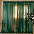 Chiffon Drapery Panel in H/Green 1235 - drapery view 8