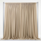 Interlock (Stretch) Drapery Panel in Khaki/L 1326 - fabric view 1