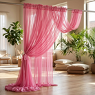 Chiffon Drapery Panel in Bubble/Pink 5500 - drapery view 3