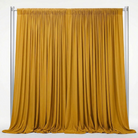 Interlock (Stretch) Drapery Panel in Gold 2009 - fabric view 2