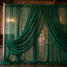 Chiffon Drapery Panel in Green 1875 - drapery view 3