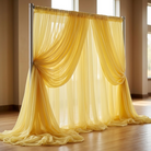 Chiffon Drapery Panel in Lemon Lush 7737 - drapery view 7