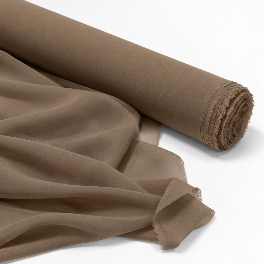 Chiffon wholesale fabric in Tan 2035 - fabric roll