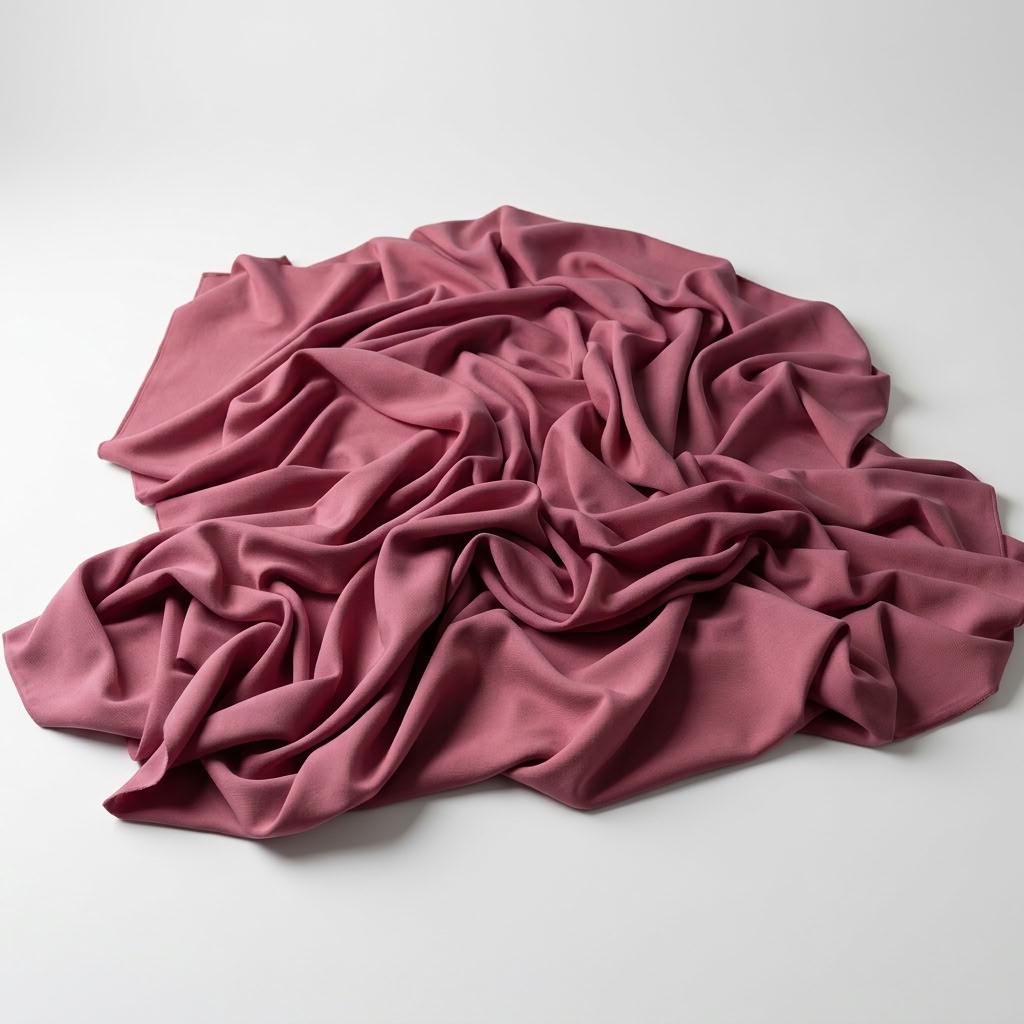 Interlock (Stretch) Wholesale Fabric in Rose/D 8177 - piled fabric view