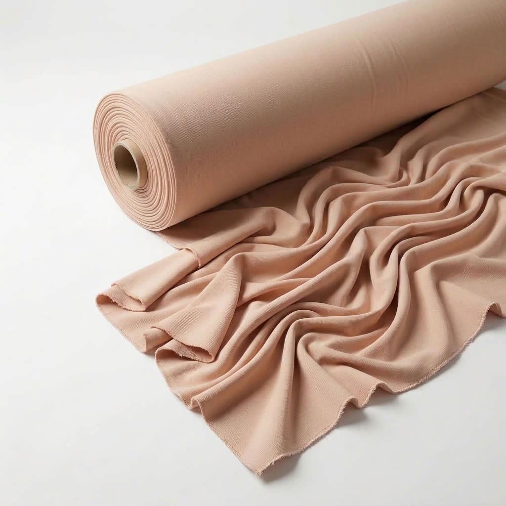 Interlock (Stretch) Drapery Panel in LT/Nude 9952 - fabric roll