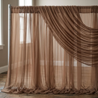 Chiffon Drapery Panel in Mocha 1771 - drapery view 5