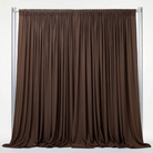 Interlock (Stretch) Drapery Panel in Brown 1266 - fabric view 2