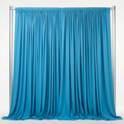 Interlock (Stretch) Drapery Panel in Aqua 1135 - fabric view 2