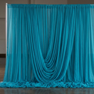 Chiffon Drapery Panel in Turquoise 1142 - drapery view 6