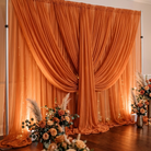 Chiffon Drapery Panel in Orange 1406 - drapery view 3