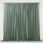 Interlock (Stretch) Drapery Panel in Sage/Green 1751 - fabric view 1
