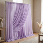 Chiffon Drapery Panel in Lilac 1174 - drapery view 7