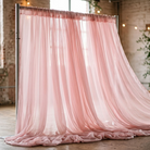 Chiffon Drapery Panel in Pink 5998 - drapery view 7