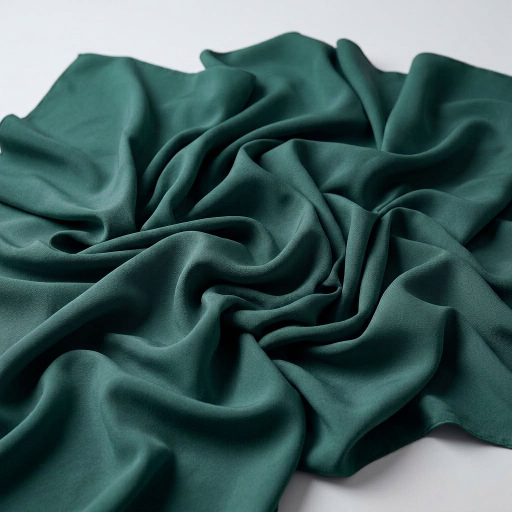 Interlock (Stretch) Drapery Panel in H/Green 1138 - fabric detail 1